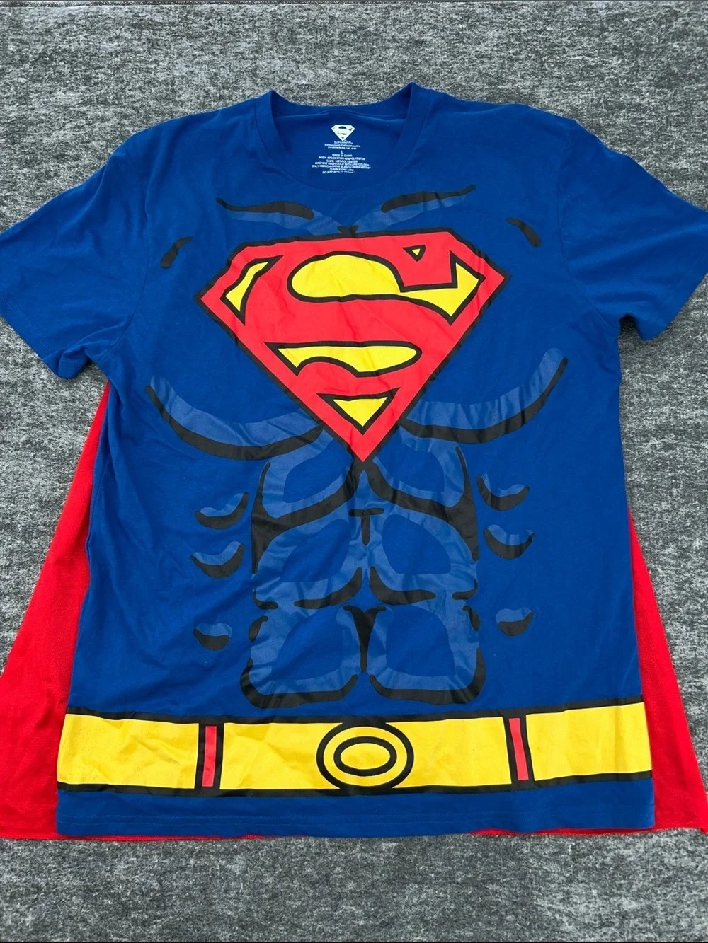 Motherhood DC Comics Superman Super Pregnant Maternity Costume Set Cape Sz M&L